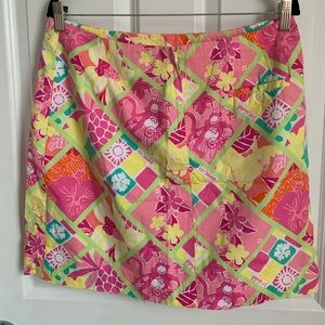 Lilly Pulitzer Pink/Multicolored pattern skirt size 12